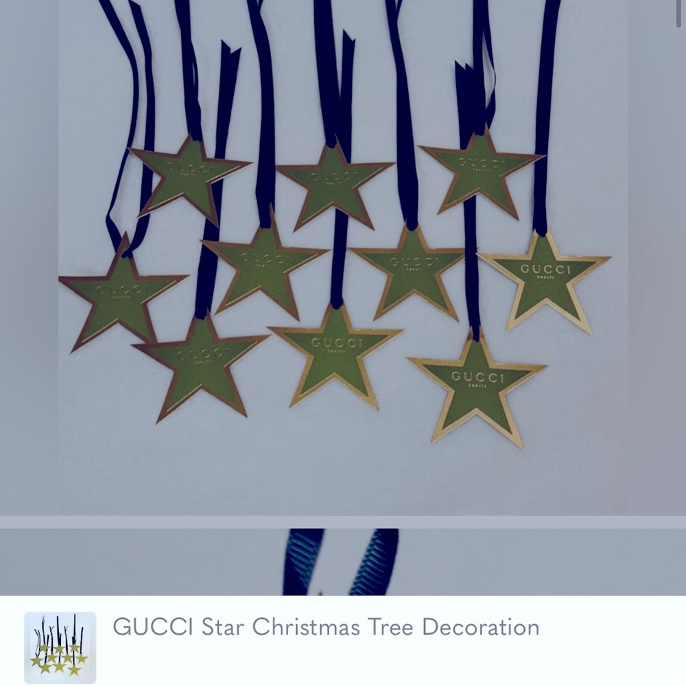 34 pcs GUCCI Star ornaments Christmas Tree Decoration - Picture 5 of 5